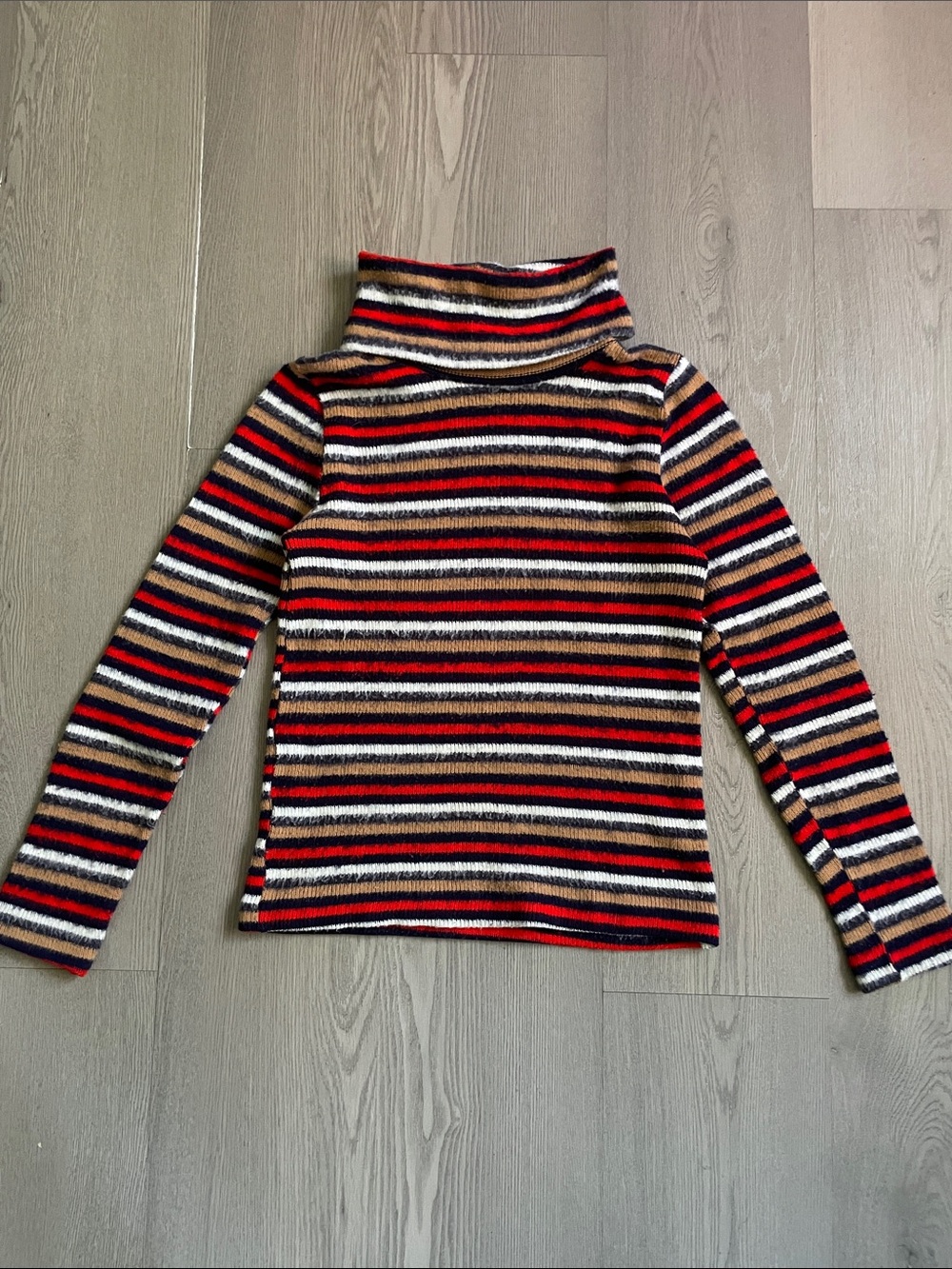 Vintage striped cozy turtleneck